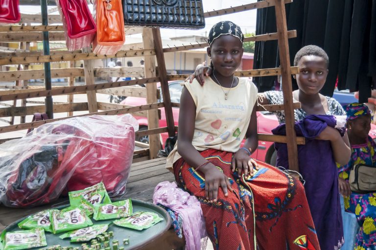 Two women selling produce at the Cocody Market in Abidjan. Source: Roman Yanushevsky