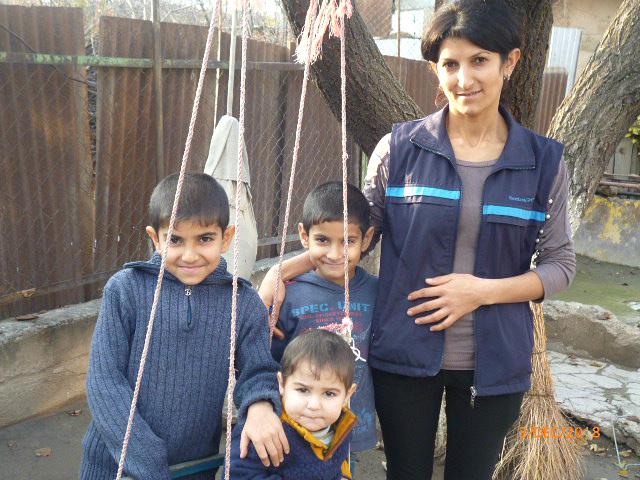 Lusine with her children on their farm in Aravat, Armenia. Source: SEF International Universal Credit Organization LLC