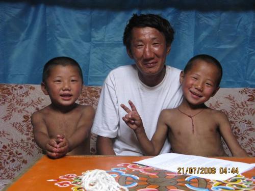 A family enjoys the interior of their new home. Source: Christina Noble Children’s Foundation