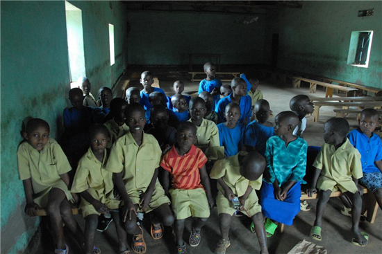 A group of elementary school children sponsored by Trust and Care. Source: Trust and Care