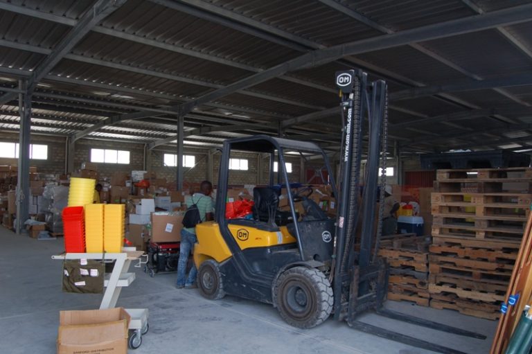 The warehouse in full activity. Source: Our Little Brothers Foundation