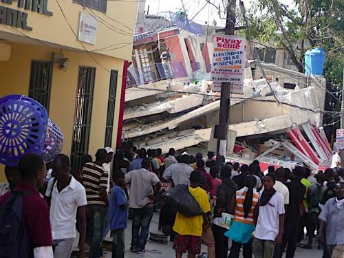 One of the buildings demolished by the 2010 earthquake. Source: Our Little Brothers Foundation