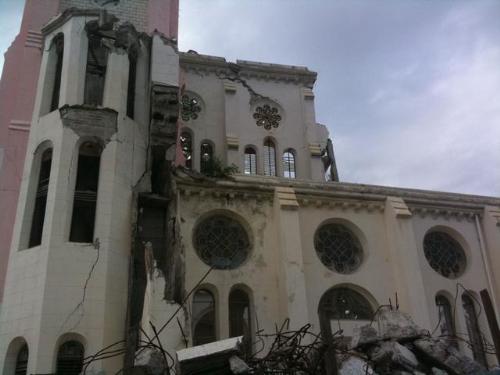 A church succumbed to the magnitude of the earthquake. Source: Our Little Brothers Foundation