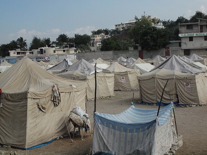 Tents for the accommodation of those affected by the earthquake. Source: Our Little Brothers Foundation