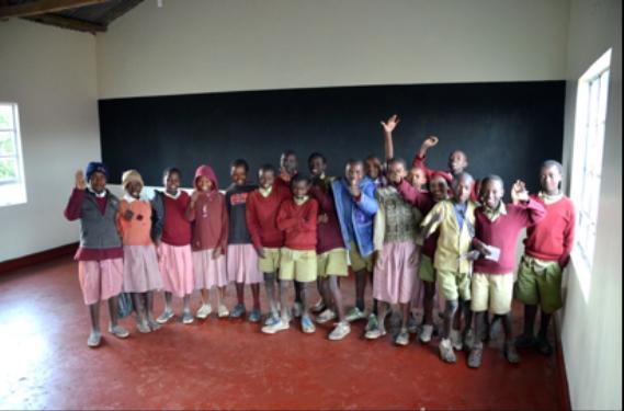 Students at the new school. Source: The Nobelity Project