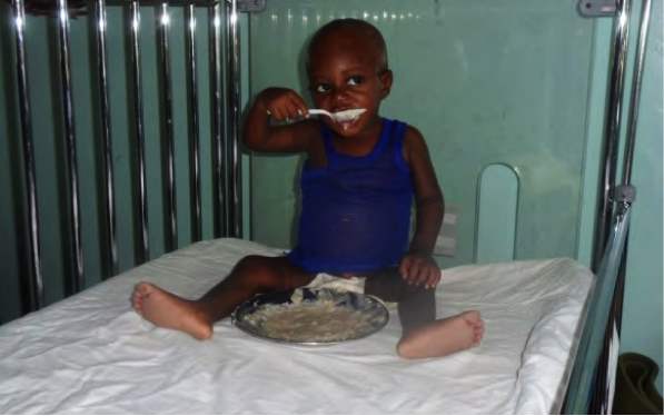 A boy recovering in the hospital. Source: Our Little Brothers Foundation