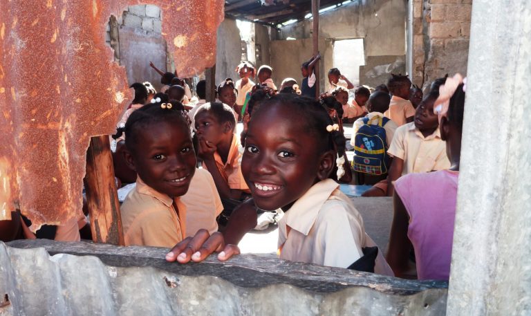 Girls at the street school. Source: Our Little Brothers Foundation