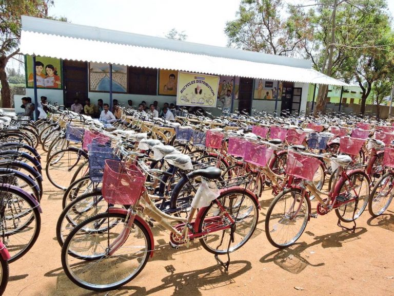 Bicycle distribution in Kanekal, Rayadurg and Bathalapalli in Andra Pradesh. Source: Vicente Ferrer Foundation