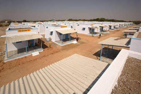 Colony of 17 houses in Kothachevuru. Source: Vicente Ferrer Foundation