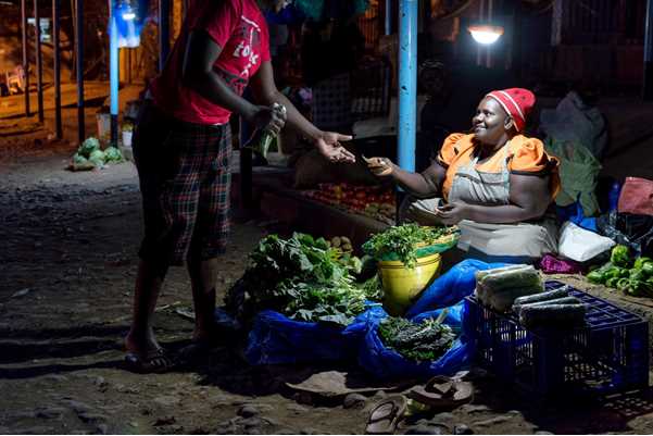 Solar powered lights allow for more flexible work hours. Source: Greenlight Planet