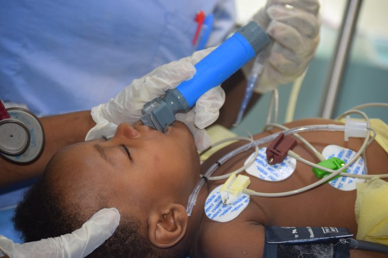 Patient being treated at St. Damien's hospital. Source: Our Little Brothers Foundation