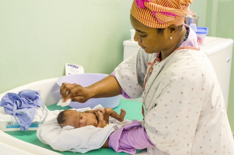 Patient receiving cures at St. Damien's Hospital. Source: Our Little Brothers Foundation