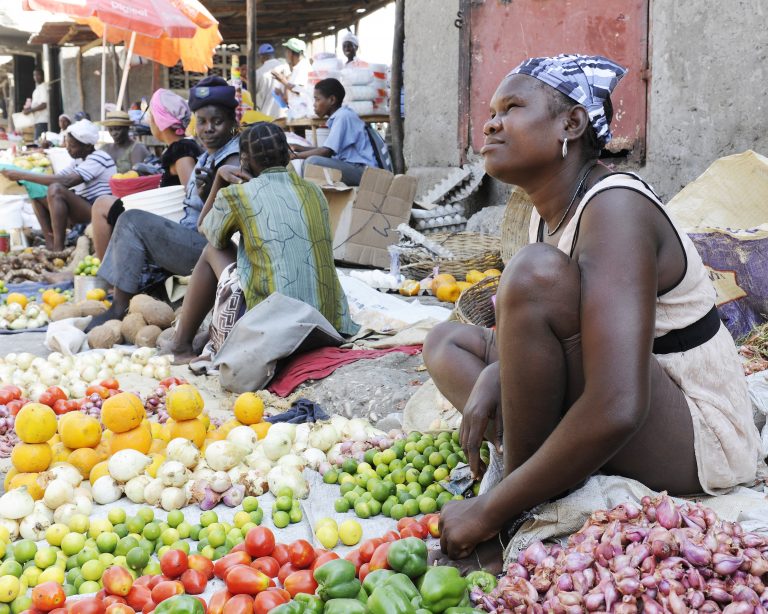 Women selling fruit and vegetables in St. Marc. Source: Glenda