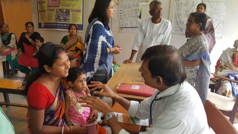 Woman and daughter treated in a clinic. Source: Kakoli Dey