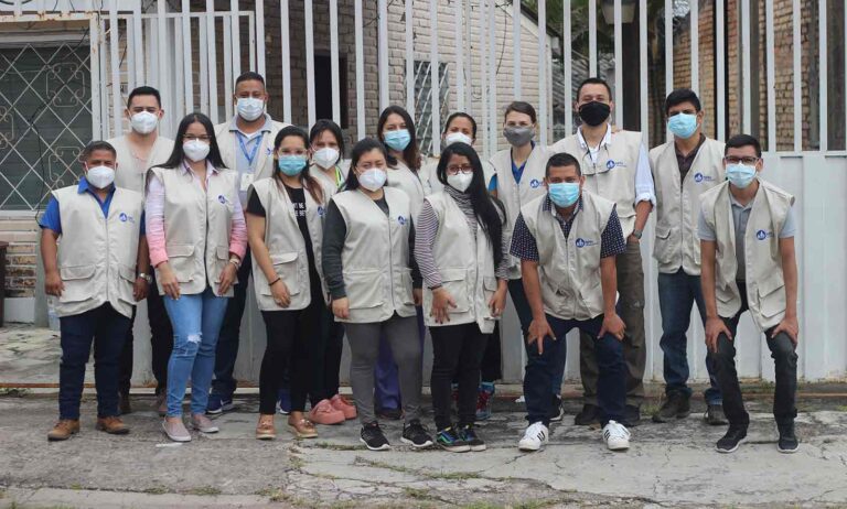 Nuestros Pequeños Hermanos in Honduras medical brigade displaced to the north of the country to care for the affected population. Source: Keyla Suanzo