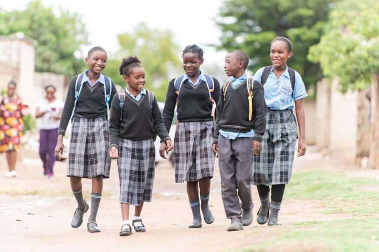 Students outside school. Source: Healthy Learners