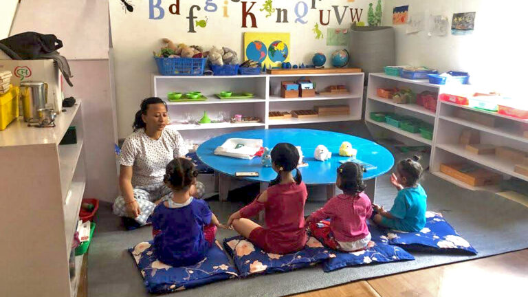 Children in kindergarten. Source: Dream Nepal