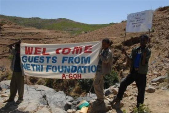 Tigray da la bienvenida a la Fundación Netri. Fuente: A Glimmer of Hope