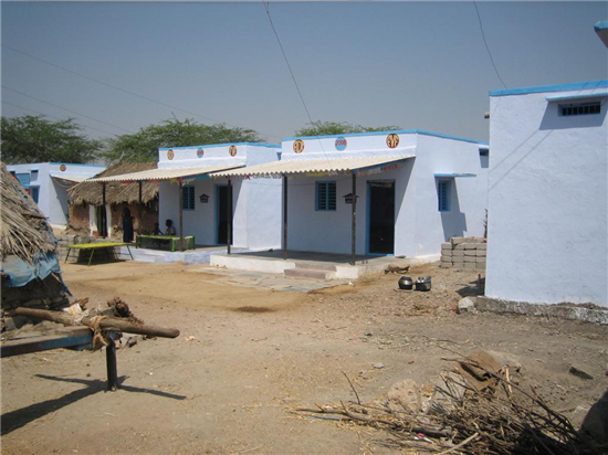 El nuevo barrio de Nagalapuram. Fuente: Fundación Vicente Ferrer