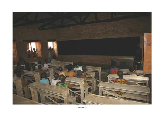 Interior de una de las aulas. Fuente: Fundación G3T