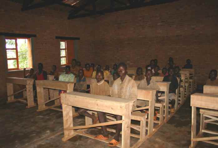 Interior de una de las aulas de secundaria. Fuente: Fundación G3T